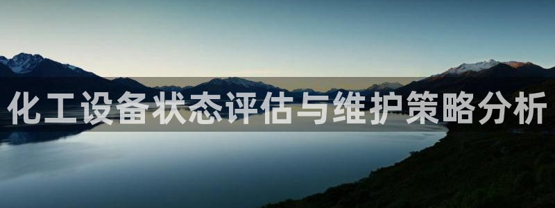门徒娱乐好吗：化工设备状态评估与维护策略分析