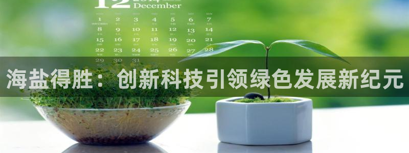 门徒平台开户怎么开通：海盐得胜：创新科技引领绿色发